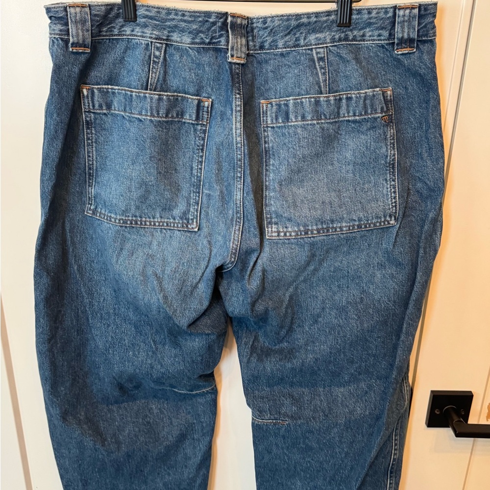 Madewell Curvy Darted Barrel-Leg Jeans 33 - Picture 3 of 4
